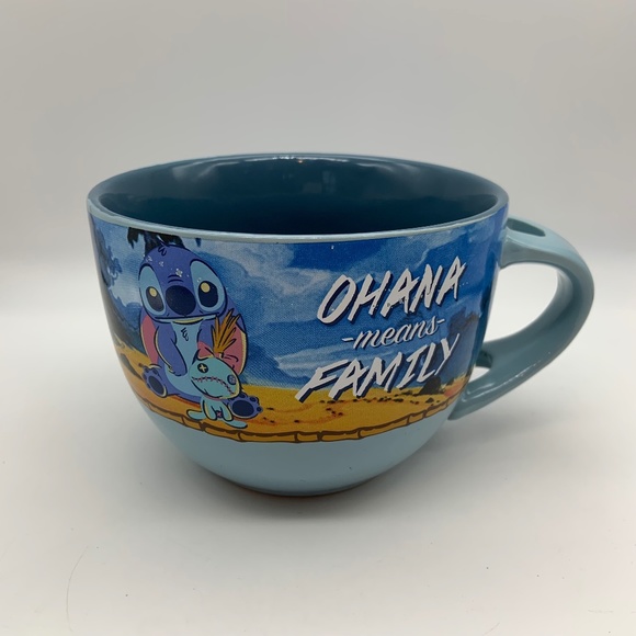 Disney Lilo and Stitch Ohana Means Family 24oz Ceramic Mug - Picture 1 of 14